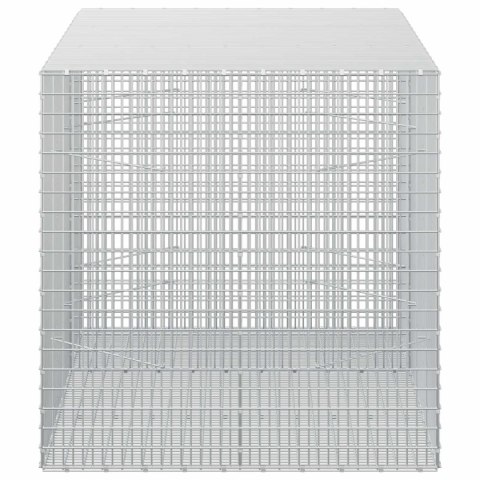 GABION Z DRUTU 5 MM I SIATKĄ 5X2,5 CM 150X100X100 CM