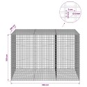 GABION Z DRUTU 5 MM I SIATKĄ 5X2,5 CM 150X100X100 CM