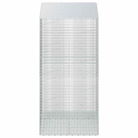 GABION Z DRUTU 5 MM I SIATKĄ 5X2,5 CM 150X100X200 CM