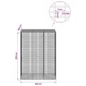 GABION Z DRUTU 5 MM I SIATKĄ 5X2,5 CM 150X100X200 CM