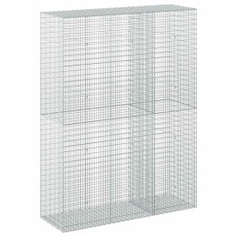 GABION Z DRUTU 5 MM I SIATKĄ 5X2,5 CM 150X50X200 CM