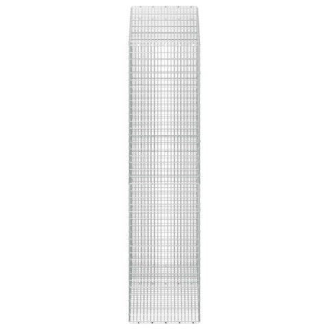 GABION Z DRUTU 5 MM I SIATKĄ 5X2,5 CM 150X50X200 CM