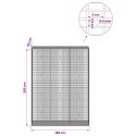 GABION Z DRUTU 5 MM I SIATKĄ 5X2,5 CM 150X50X200 CM