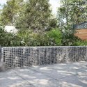 GABION Z DRUTU 5 MM I SIATKĄ 5X2,5 CM 200X10X50 CM