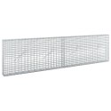GABION Z DRUTU 5 MM I SIATKĄ 5X2,5 CM 200X10X50 CM