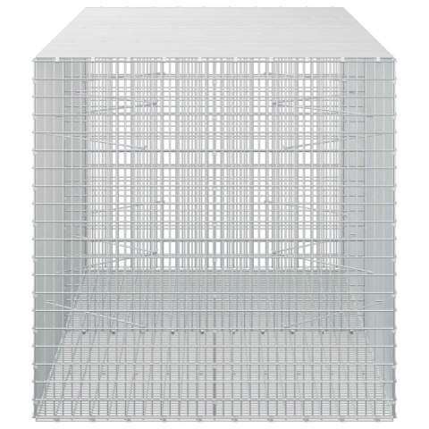 GABION Z DRUTU 5 MM I SIATKĄ 5X2,5 CM 200X100X100 CM