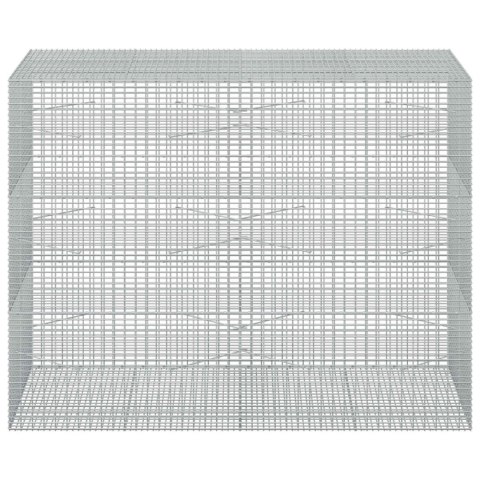 GABION Z DRUTU 5 MM I SIATKĄ 5X2,5 CM 200X100X150 CM