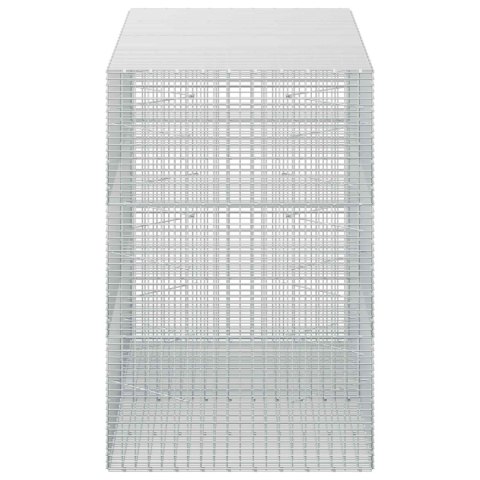 GABION Z DRUTU 5 MM I SIATKĄ 5X2,5 CM 200X100X150 CM