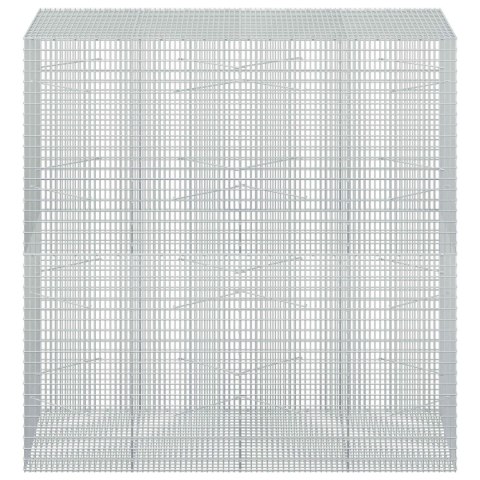 GABION Z DRUTU 5 MM I SIATKĄ 5X2,5 CM 200X100X200 CM