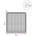 GABION Z DRUTU 5 MM I SIATKĄ 5X2,5 CM 200X100X200 CM