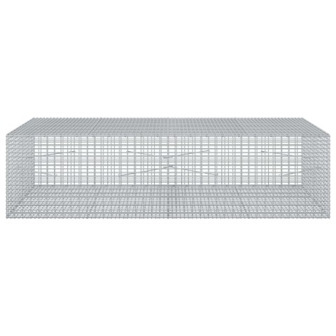 GABION Z DRUTU 5 MM I SIATKĄ 5X2,5 CM 200X100X50 CM