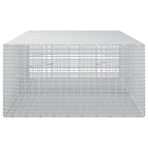 GABION Z DRUTU 5 MM I SIATKĄ 5X2,5 CM 200X100X50 CM