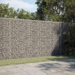 GABION Z DRUTU 5 MM I SIATKĄ 5X2,5 CM 200X50X200 CM