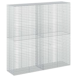 GABION Z DRUTU 5 MM I SIATKĄ 5X2,5 CM 200X50X200 CM