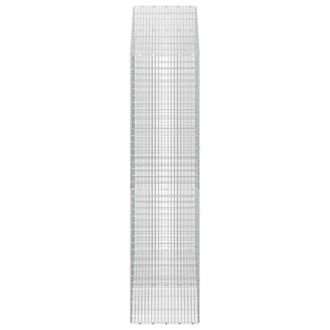 GABION Z DRUTU 5 MM I SIATKĄ 5X2,5 CM 200X50X200 CM