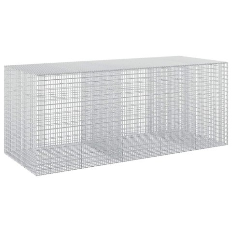 GABION Z DRUTU 5 MM I SIATKĄ 5X2,5 CM 250X100X100 CM