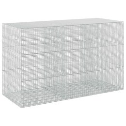 GABION Z DRUTU 5 MM I SIATKĄ 5X2,5 CM 250X100X150 CM