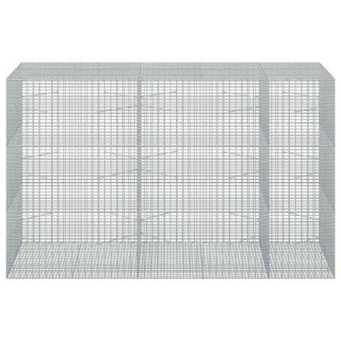 GABION Z DRUTU 5 MM I SIATKĄ 5X2,5 CM 250X100X150 CM