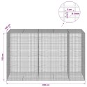 GABION Z DRUTU 5 MM I SIATKĄ 5X2,5 CM 250X100X150 CM
