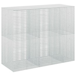 GABION Z DRUTU 5 MM I SIATKĄ 5X2,5 CM 250X100X200 CM