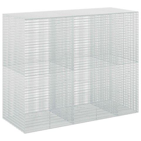 GABION Z DRUTU 5 MM I SIATKĄ 5X2,5 CM 250X100X200 CM
