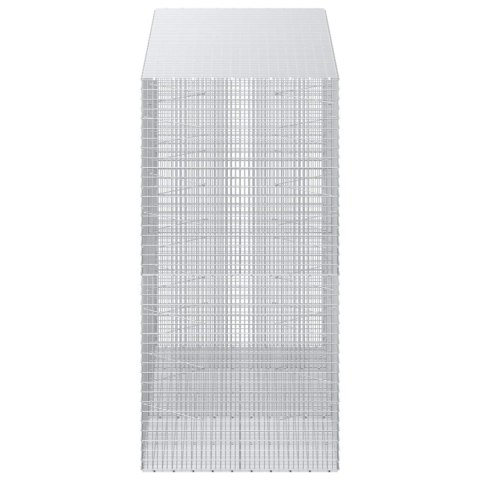 GABION Z DRUTU 5 MM I SIATKĄ 5X2,5 CM 250X100X200 CM