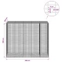 GABION Z DRUTU 5 MM I SIATKĄ 5X2,5 CM 250X100X200 CM
