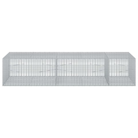 GABION Z DRUTU 5 MM I SIATKĄ 5X2,5 CM 250X100X50 CM