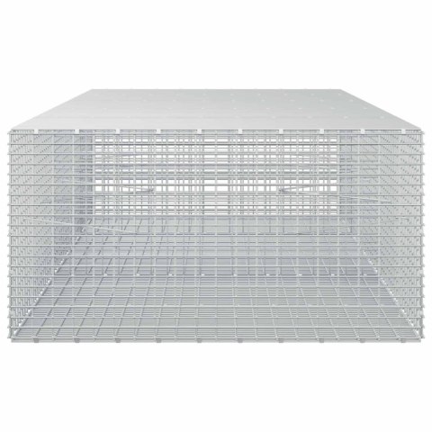 GABION Z DRUTU 5 MM I SIATKĄ 5X2,5 CM 250X100X50 CM