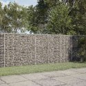 GABION Z DRUTU 5 MM I SIATKĄ 5X2,5 CM 250X50X100 CM