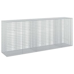 GABION Z DRUTU 5 MM I SIATKĄ 5X2,5 CM 250X50X100 CM