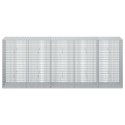 GABION Z DRUTU 5 MM I SIATKĄ 5X2,5 CM 250X50X100 CM