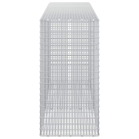 GABION Z DRUTU 5 MM I SIATKĄ 5X2,5 CM 250X50X100 CM