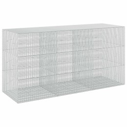 GABION Z DRUTU 5 MM I SIATKĄ 5X2,5 CM 300X100X150 CM