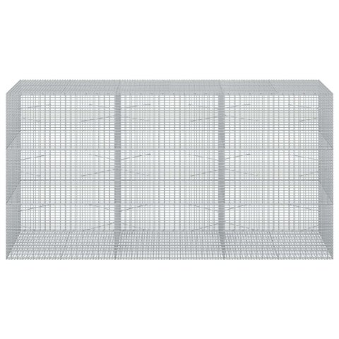 GABION Z DRUTU 5 MM I SIATKĄ 5X2,5 CM 300X100X150 CM