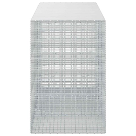 GABION Z DRUTU 5 MM I SIATKĄ 5X2,5 CM 300X100X150 CM