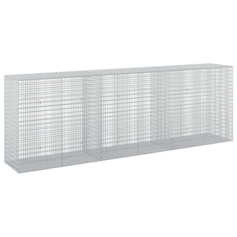 GABION Z DRUTU 5 MM I SIATKĄ 5X2,5 CM 300X50X100 CM