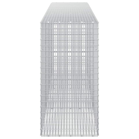 GABION Z DRUTU 5 MM I SIATKĄ 5X2,5 CM 300X50X100 CM