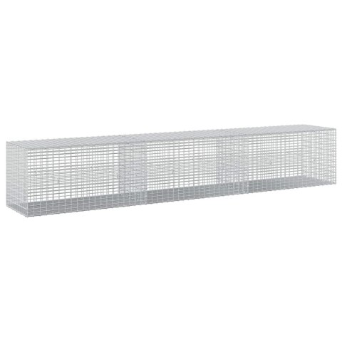 GABION Z DRUTU 5 MM I SIATKĄ 5X2,5 CM 300X50X50 CM