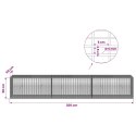 GABION Z DRUTU 5 MM I SIATKĄ 5X2,5 CM 300X50X50 CM