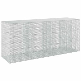GABION Z DRUTU 5 MM I SIATKĄ 5X2,5 CM 350X100X150 CM