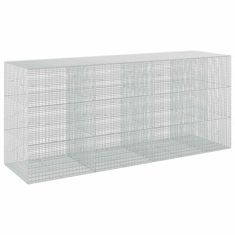 GABION Z DRUTU 5 MM I SIATKĄ 5X2,5 CM 350X100X150 CM