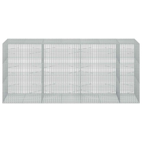 GABION Z DRUTU 5 MM I SIATKĄ 5X2,5 CM 350X100X150 CM