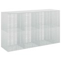 GABION Z DRUTU 5 MM I SIATKĄ 5X2,5 CM 350X100X200 CM