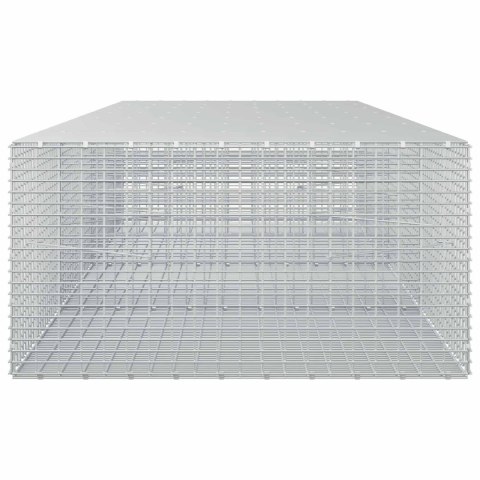 GABION Z DRUTU 5 MM I SIATKĄ 5X2,5 CM 350X100X50 CM