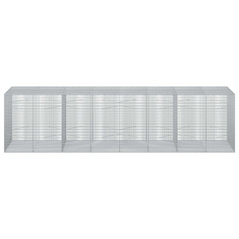GABION Z DRUTU 5 MM I SIATKĄ 5X2,5 CM 400X100X100 CM