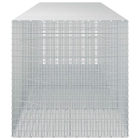GABION Z DRUTU 5 MM I SIATKĄ 5X2,5 CM 400X100X100 CM