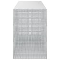 GABION Z DRUTU 5 MM I SIATKĄ 5X2,5 CM 400X100X150 CM