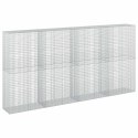 GABION Z DRUTU 5 MM I SIATKĄ 5X2,5 CM 400X50X200 CM