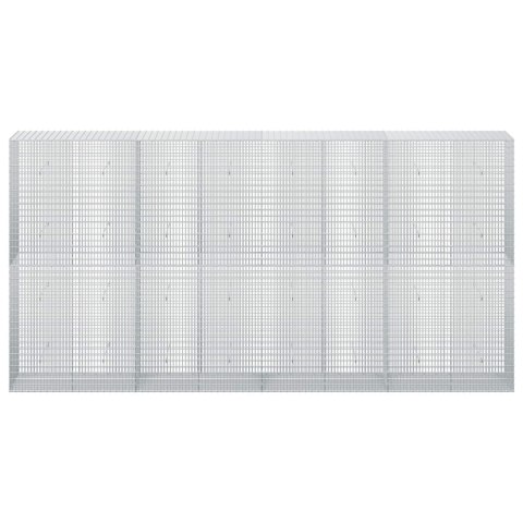 GABION Z DRUTU 5 MM I SIATKĄ 5X2,5 CM 400X50X200 CM